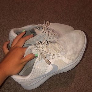 White Nike Flex Sneakers